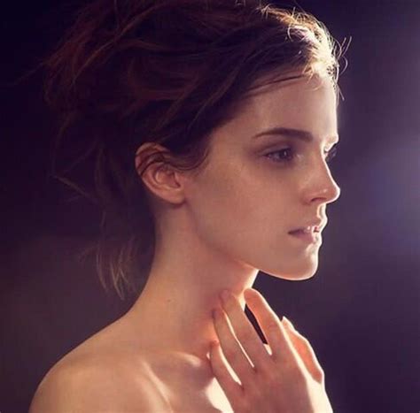 nuda emma watson|Harry Potter star Emma Watson poses nude for the environment.